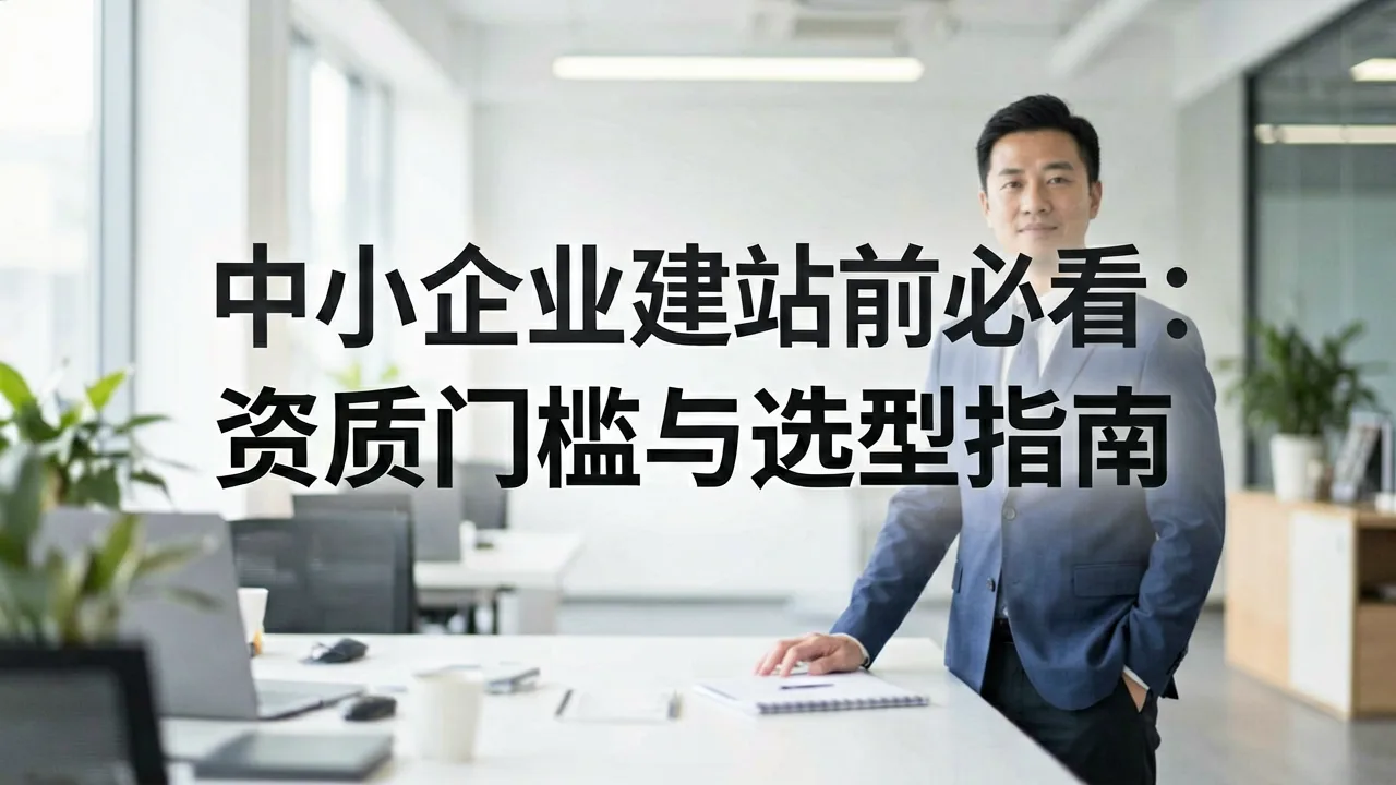中小企业建站前必看：资质门槛与选型指南